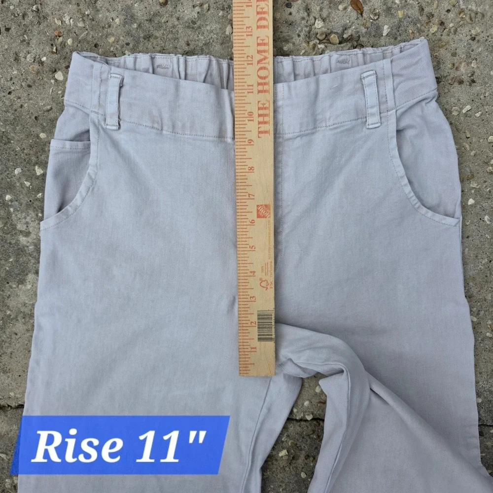 Young Fabulous Broke Ryker Pants Size Medium Beige Wide Leg Neutral Khaki Tan‎